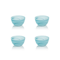 Azur Alabaster Small Glass Bowls, Set of 4