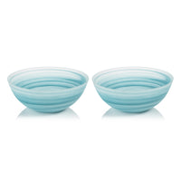 Azur Alabaster Large Glass Bowls, Set of 2