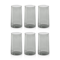 Lanvin Smoke Grey Highball Glasses, Set of 6