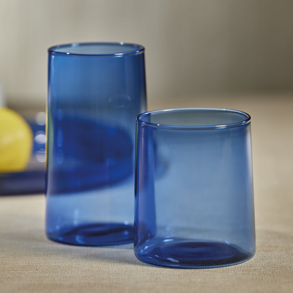 Lanvin Cobalt Highball Glasses, Set of 6