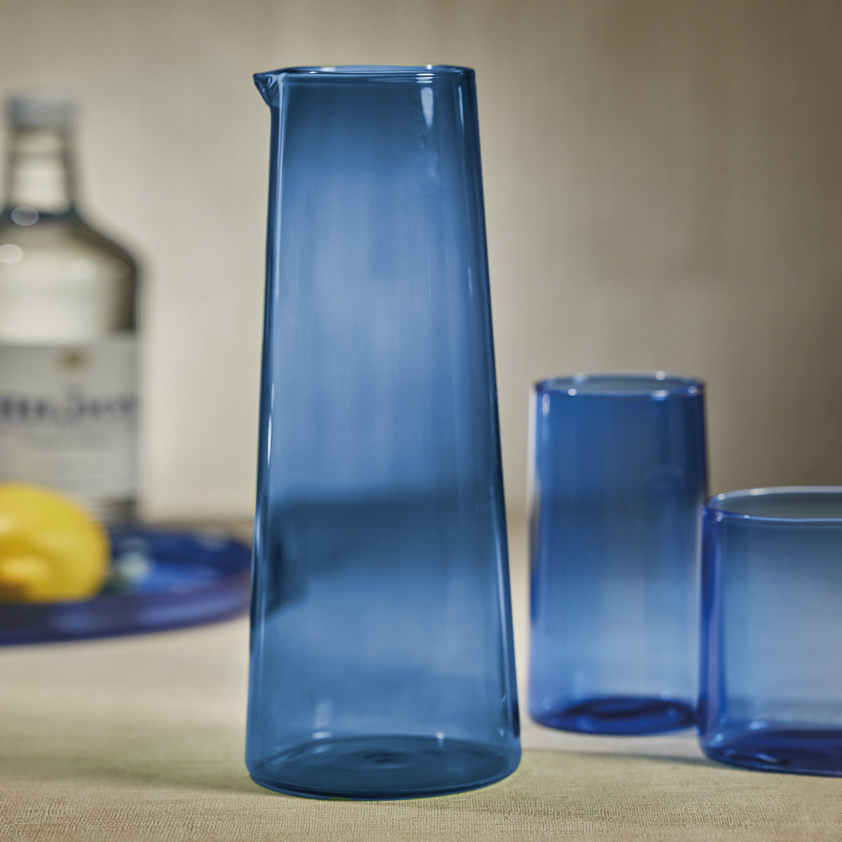 Lanvin Cobalt Glass Pitcher