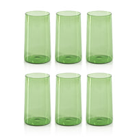 Lanvin Green Highball Glasses, Set of 6