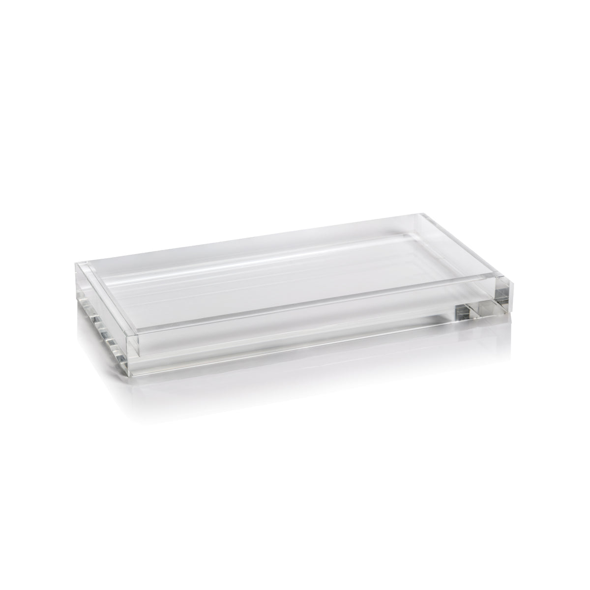 Claire Medium Crystal Glass Vanity Tray