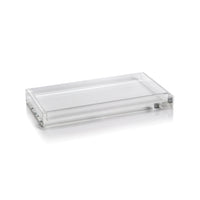 Claire Medium Crystal Glass Vanity Tray