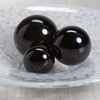 Noir Crystal Glass Fill Decorative Ball, Large