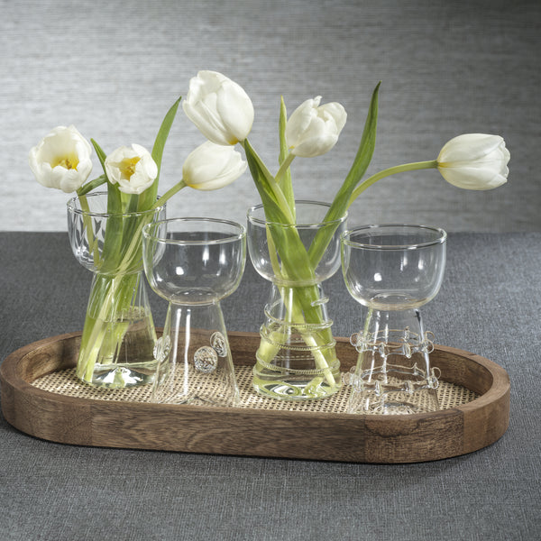 Amélie Assorted Glass Vases, Set of 4