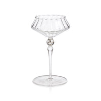 Odum Shadow Gray Coupe Glasses, Set of 4