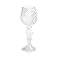 Rialto  Twisted Optic White Wine Glasses, Set of 4