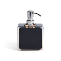 Crystal Tonal Black & Amber Glass Soap Dispenser