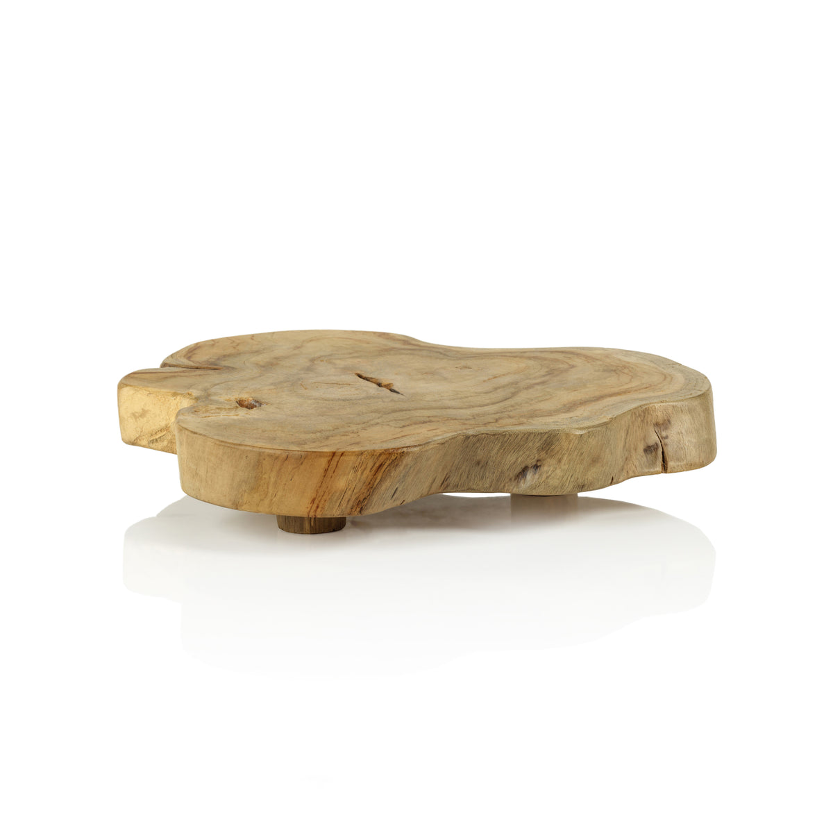 Natural Live Edge Footed Charcuterie & Cheese Board