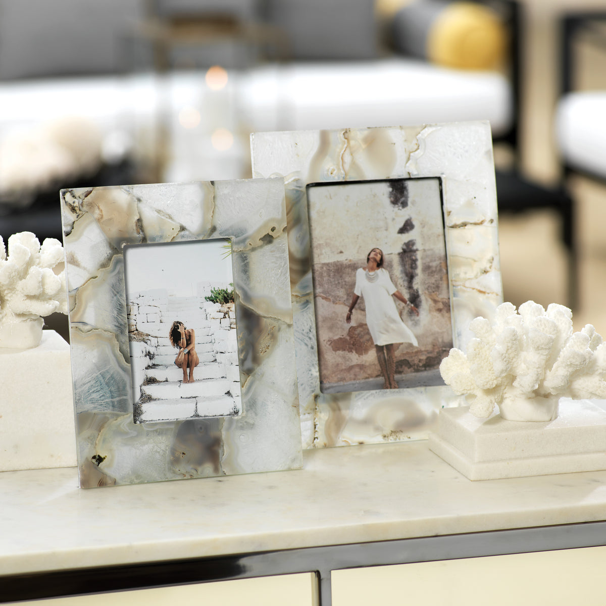 Preto Agate Photo Frame - 5' x 7"