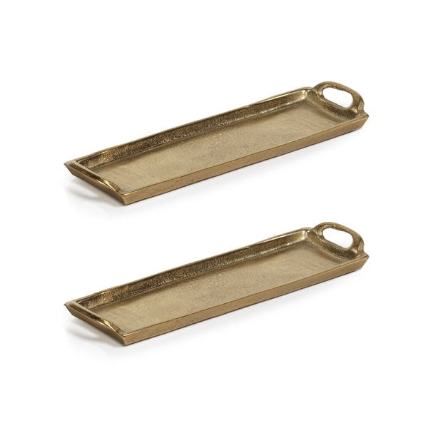 Kona Gold 14" Aluminum Trays, Set of 2
