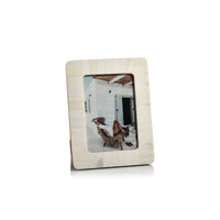 White Bone Inlay Photo Frame with Rounded Corners 5x7
