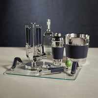 Laguna Nickel & Leather Wine Cooler