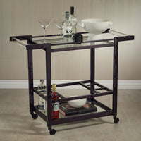 Beaumont Black Nickel Bar Cart