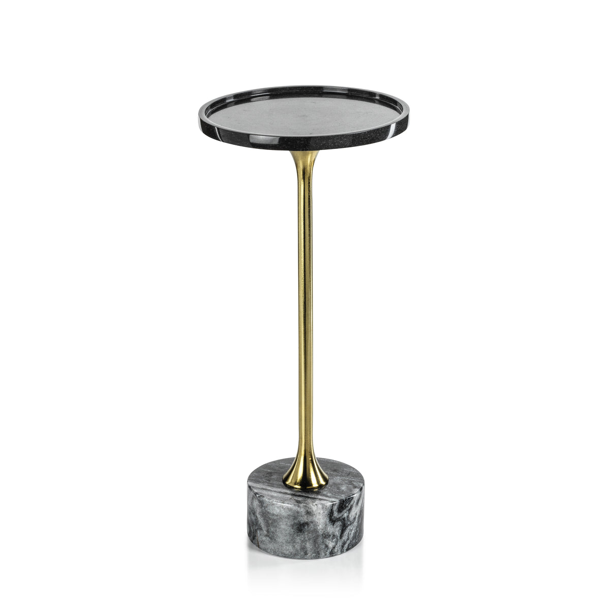 Palomar Black Marble Drink Table