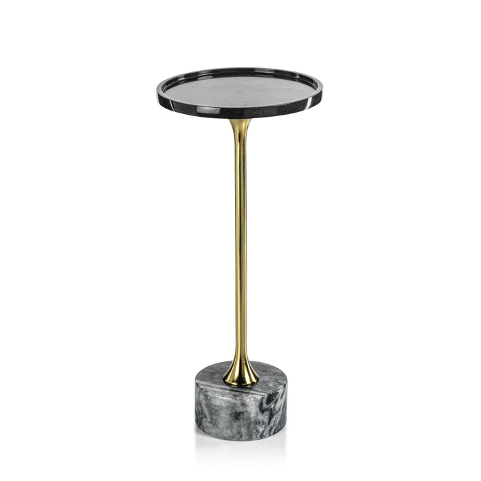 Palomar Black Marble Drink Table