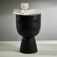 Vendas Black Mango Wood Accent Table