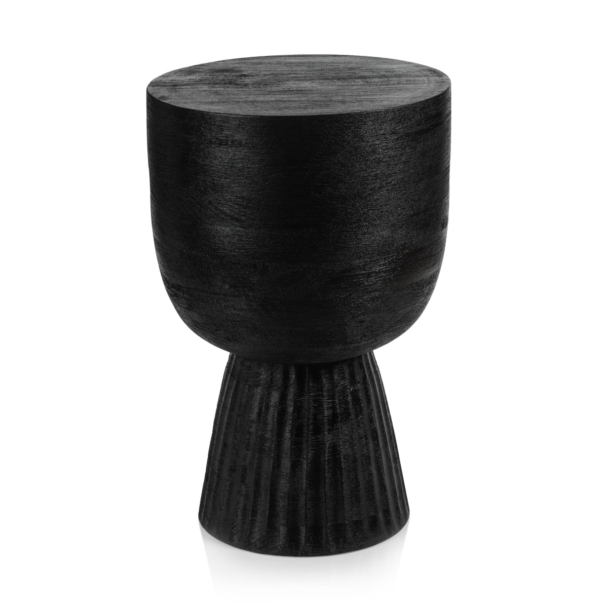 Vendas Black Mango Wood Accent Table
