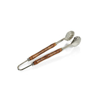 Colony Bamboo and Nickel Ice Tong