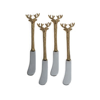 Peura Stag's Head  Butter Knives, Set of 4