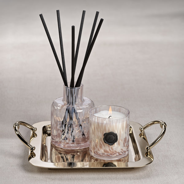 Manetta Polished Steel and Brass Tray, Small