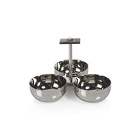 Bayeux Serving Condiment Set with Horn Trim