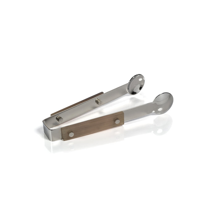 Bayeux Steel Ice Tong with Horn Trim