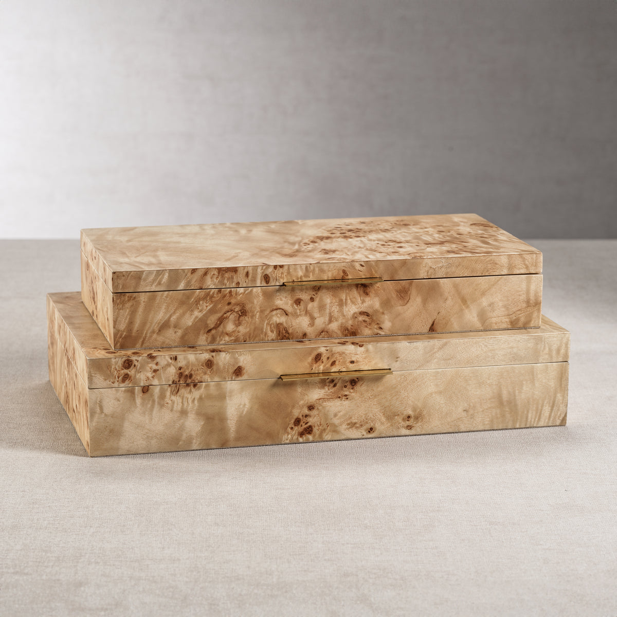 Bogor Burlwood Veneer Decorative Box, Small