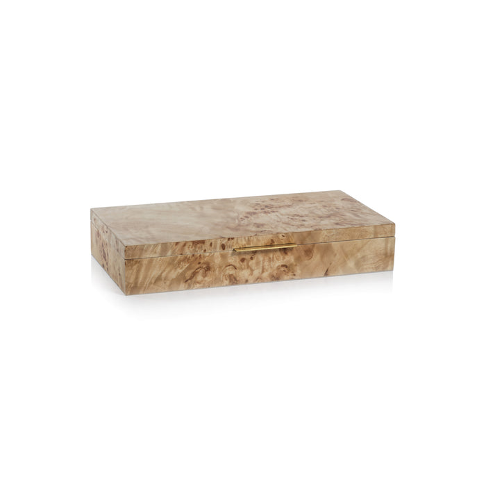 Bogor Burlwood Veneer Decorative Box, Small