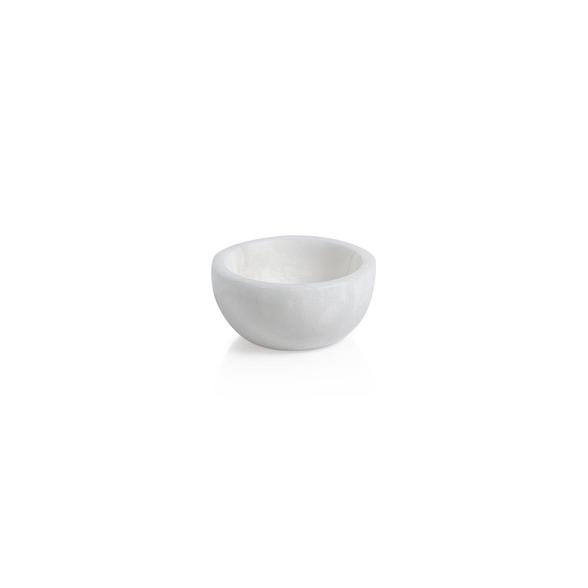 Baltic Small White Alabaster Bowls, Set of 2