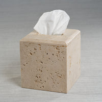 Beige Travertine Marble Tissue Box Cover
