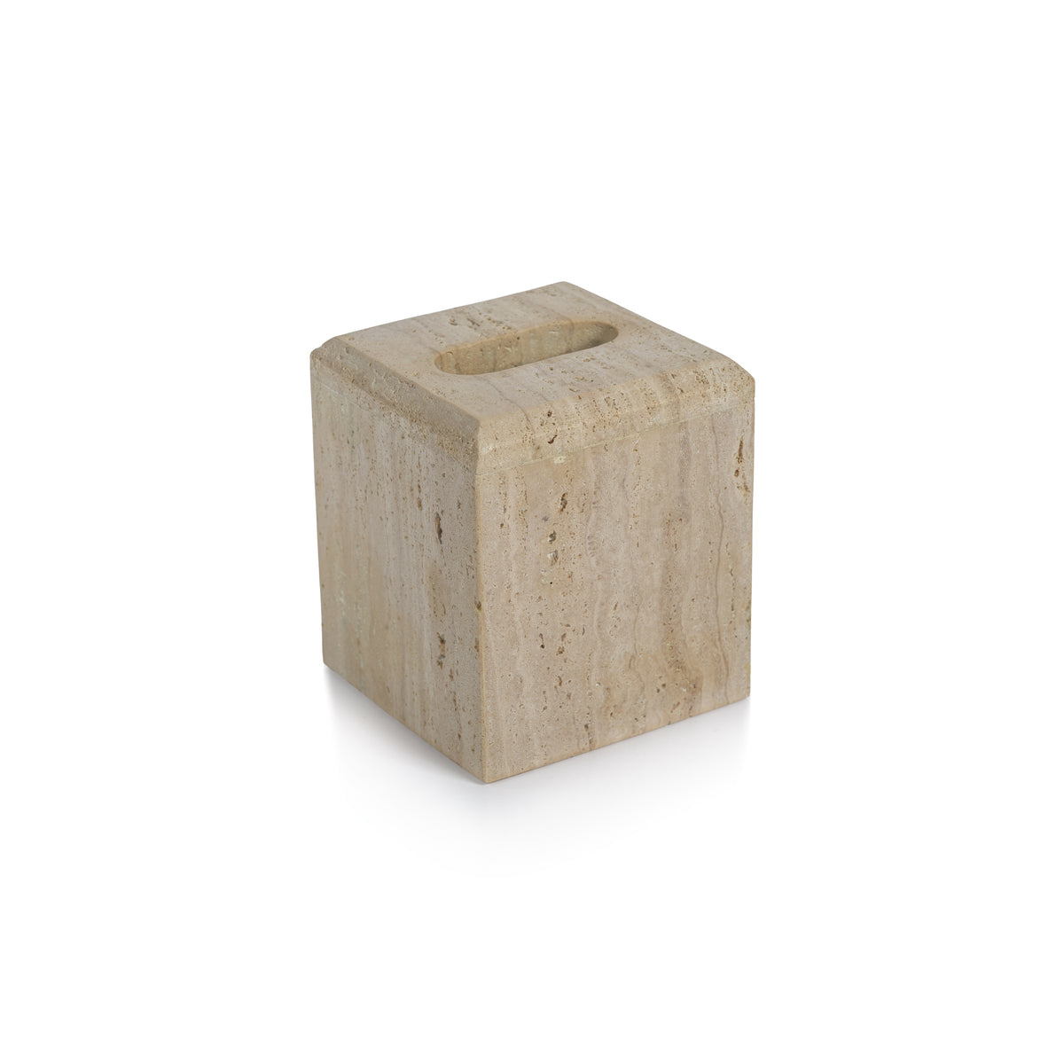 Beige Travertine Marble Tissue Box Cover