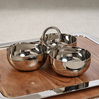 Aperitifs Silver Cocktail Condiment Bowl Set
