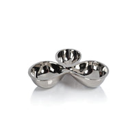 Punta Mita Polished Nickel Condiment Bowl Set