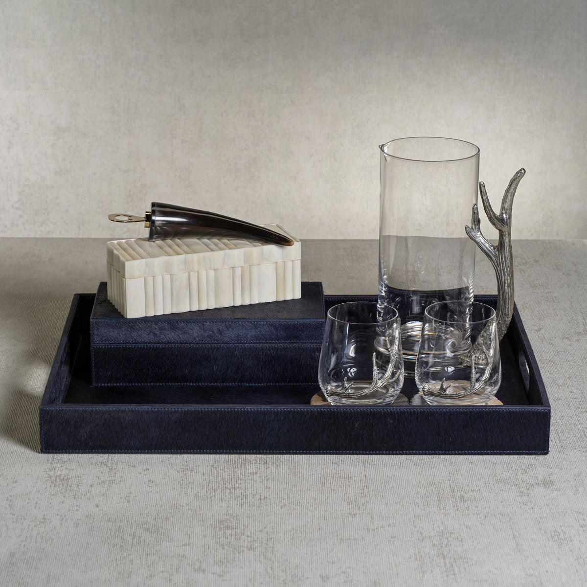 Cameron White Bone Scalloped Decorative Box