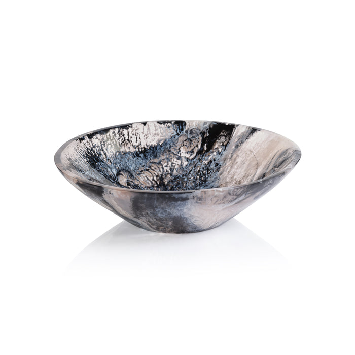 Korin Black & WhiteResin Serving Bowl