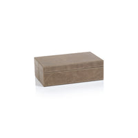 Bellecôte Mink Leather Decorative Box, Small