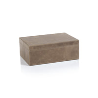 Bellecôte Mink Leather Decorative Box, Large