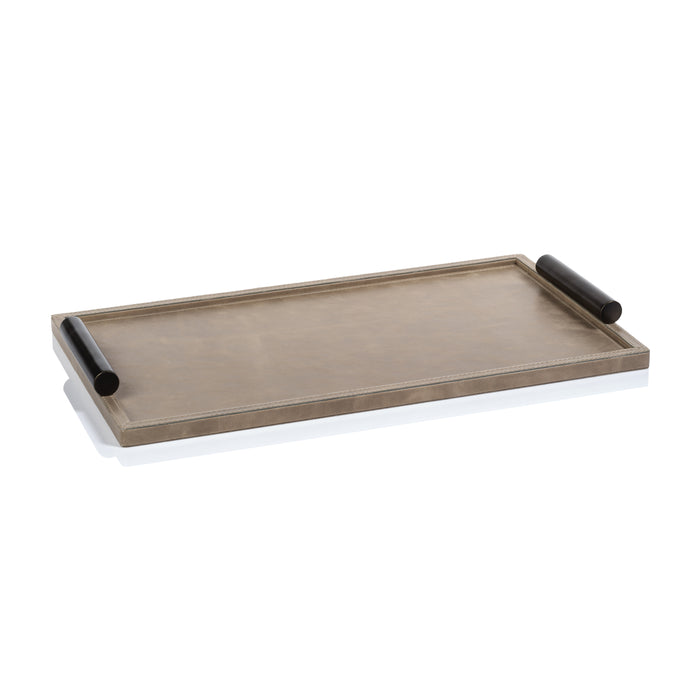 Bellecôte Mink Leather Serving Tray, Large