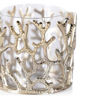 Coral Sea Brass Hurricane w/ Glass Insert