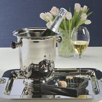 Duval Champagne Bucket, Black Stone Handles