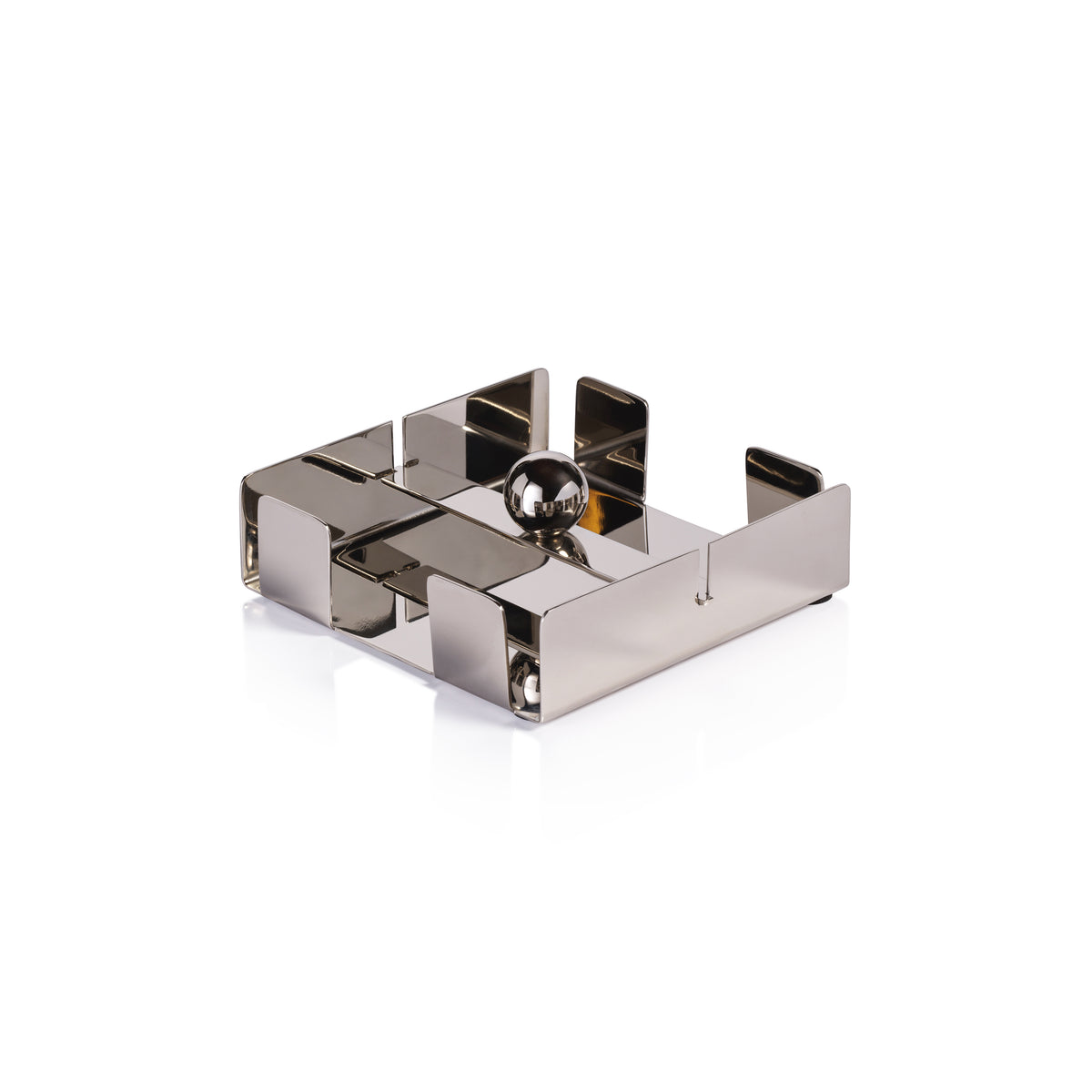 Bento Polished Nickel Cocktail Napkin Holder
