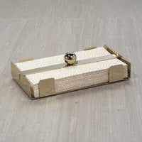 Bento Polished Gold Dinner Napkin Holder