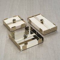 Bento Polished Gold Dinner Napkin Holder