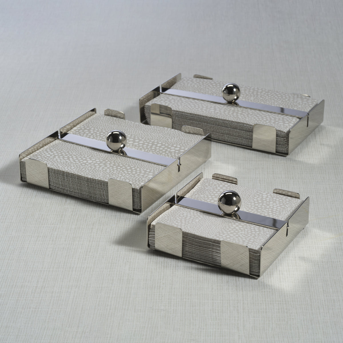 Bento Polished Nickel  Napkin Holder