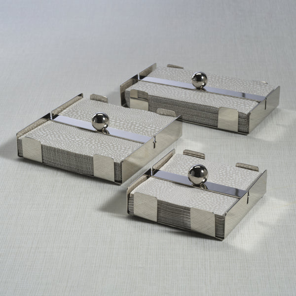 Bento Polished Nickel  Napkin Holder