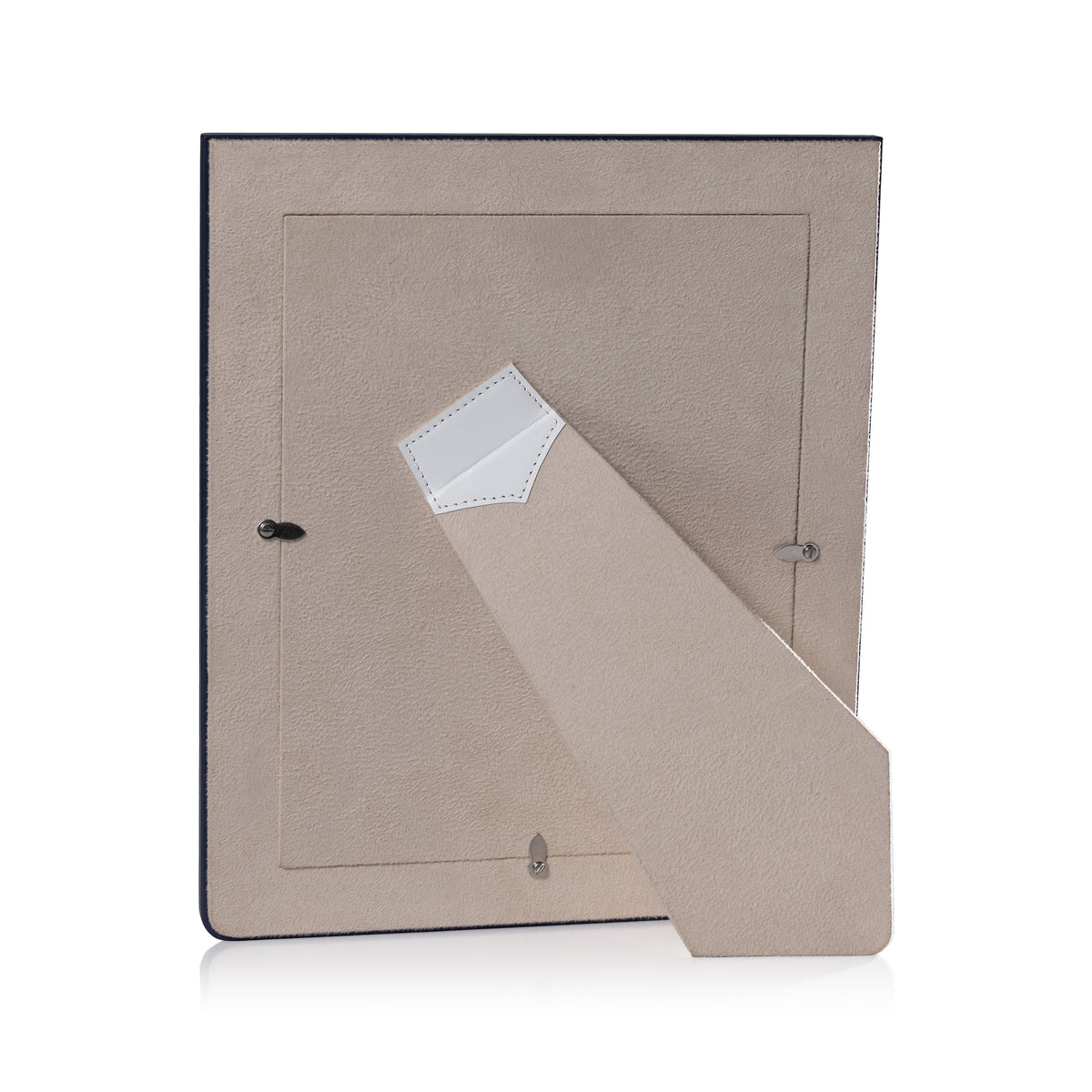 Nappa White & Navy Leather Photo Frame 8x10