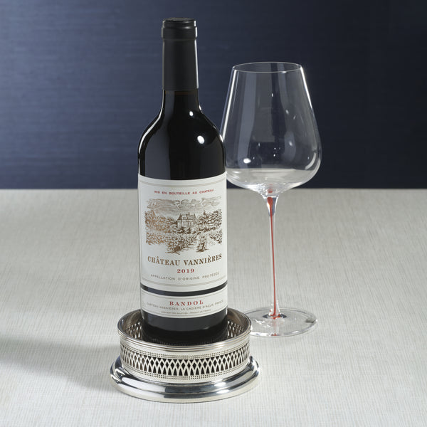 Sommelier's Edge Silver Wine Bottle Coaster