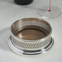 Sommelier's Edge Silver Wine Bottle Coaster